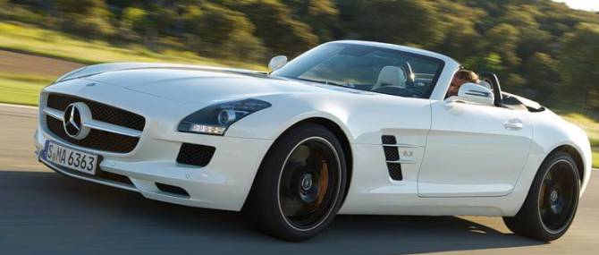 Новый суперкар SLS AMG  от Mercedes-Benz
